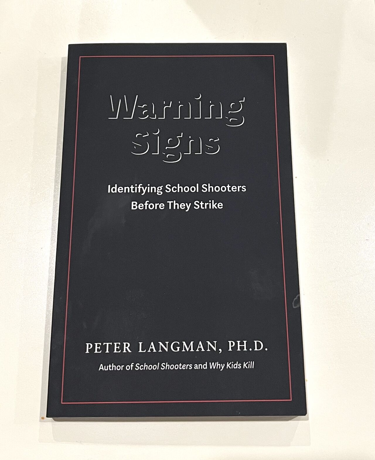 Book warning signs